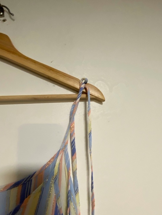 Joe Fresh Striped Tiered Midi Dress XS NWT - Picture 5 of 11